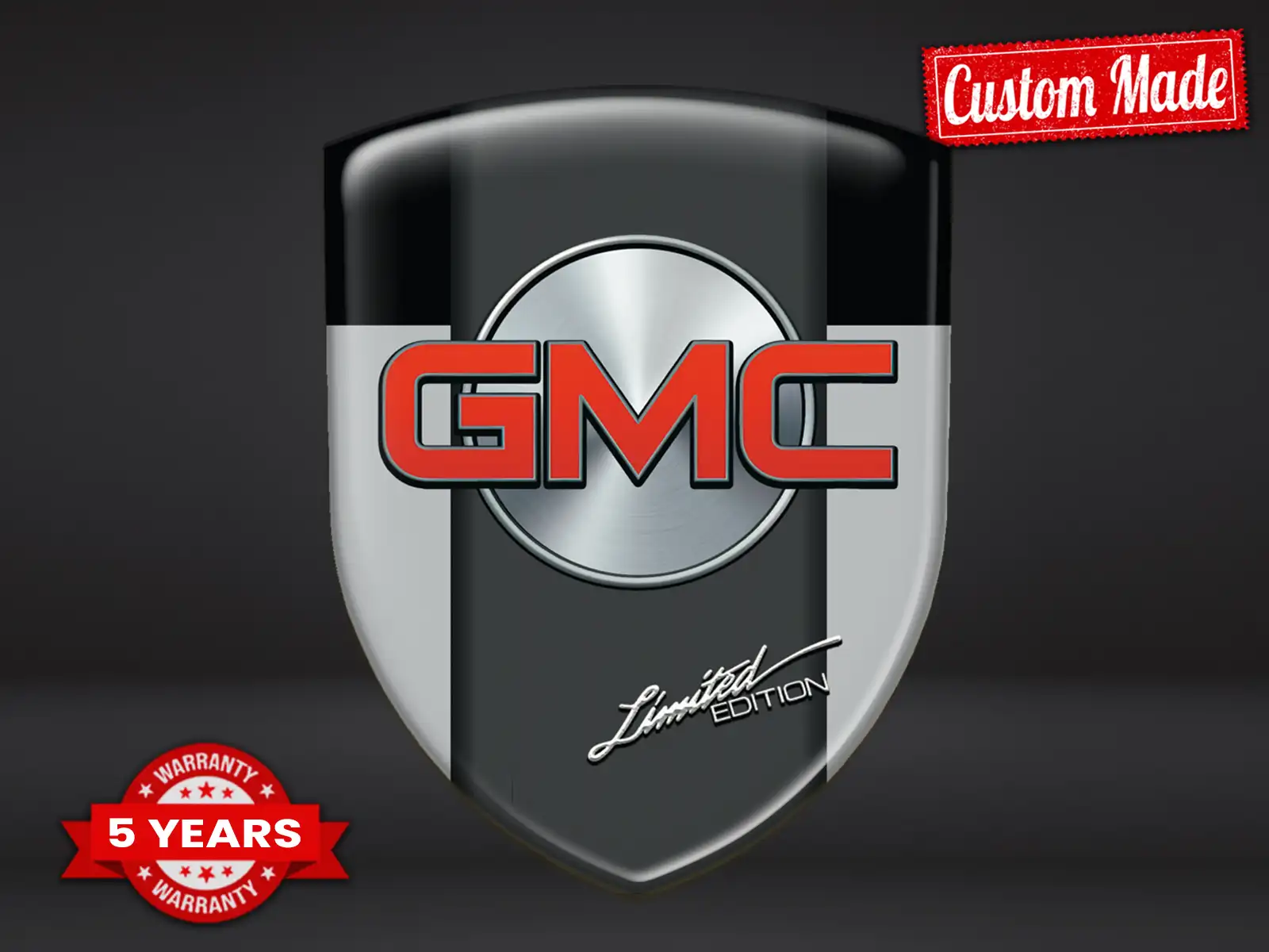 GMC Autocollants Logo Vinyle Course Qualité Pro